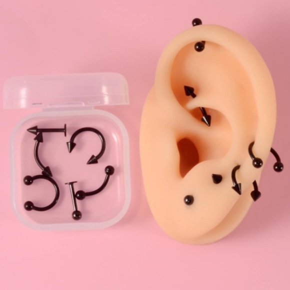Poe's Cellar Door Jewelry - Stainless Steel Piercing SET